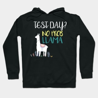 Test Day No Prob Llama Teacher Testing Hoodie